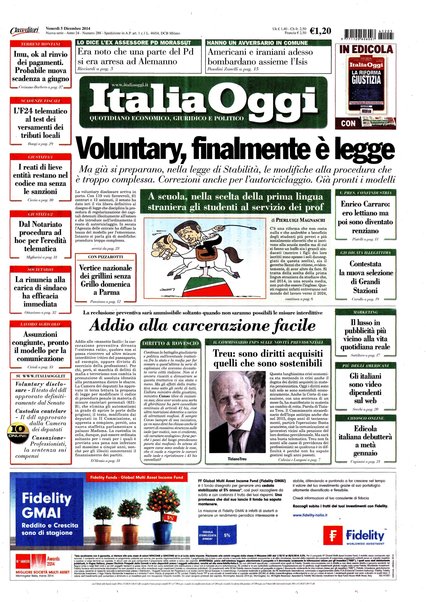 Italia oggi : quotidiano di economia finanza e politica